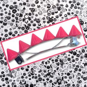 Neon Pink Spike Hair Clip
